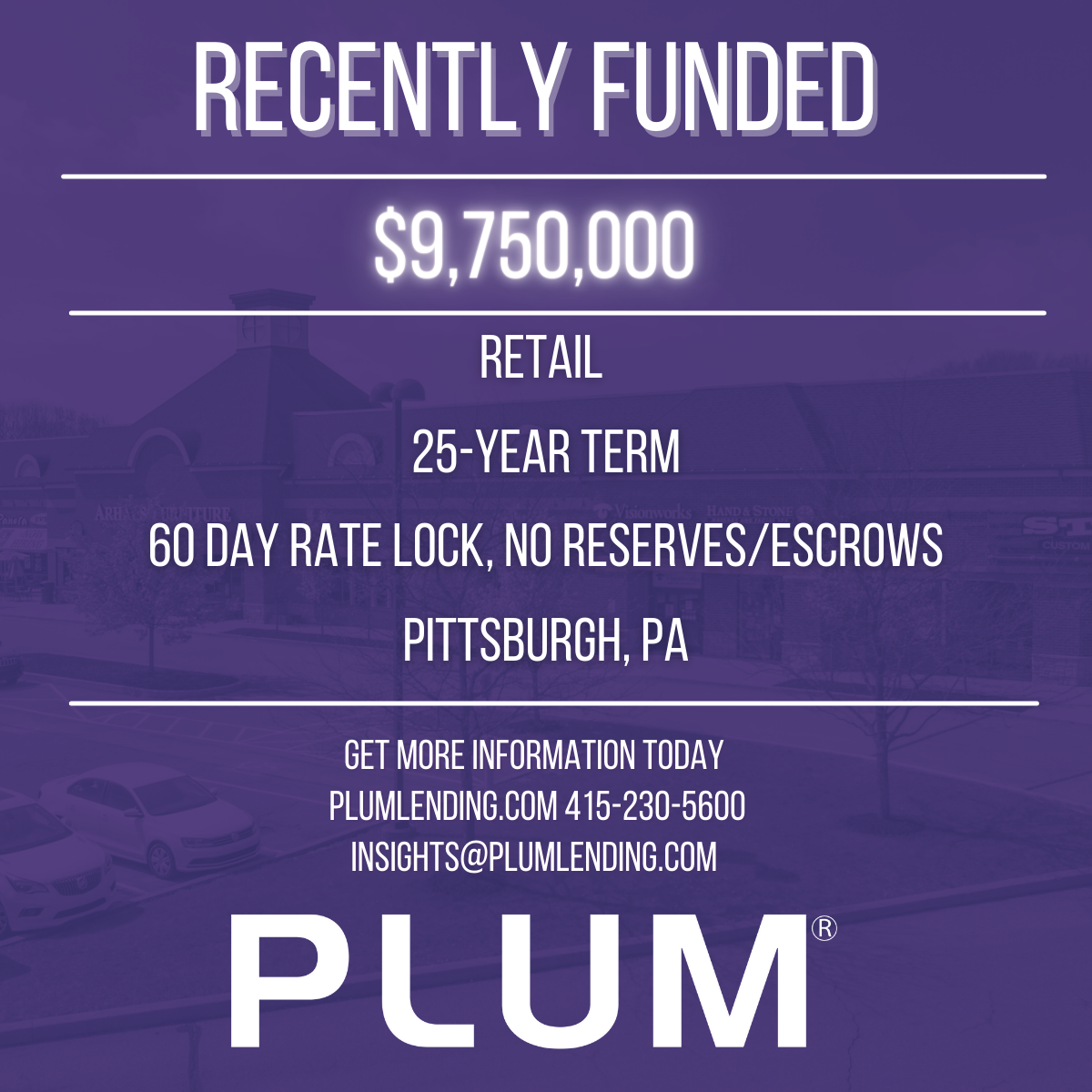 Recently Funded Pitt Retail Full